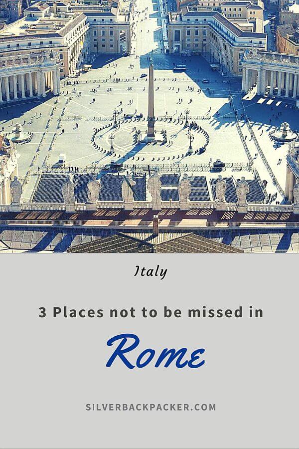 3 Places not to be missed in Rome