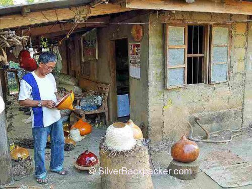 Teofilo Garcia Tabungaw Hat Maker, San Quintin Home and workshop, Abra, Philippines. 