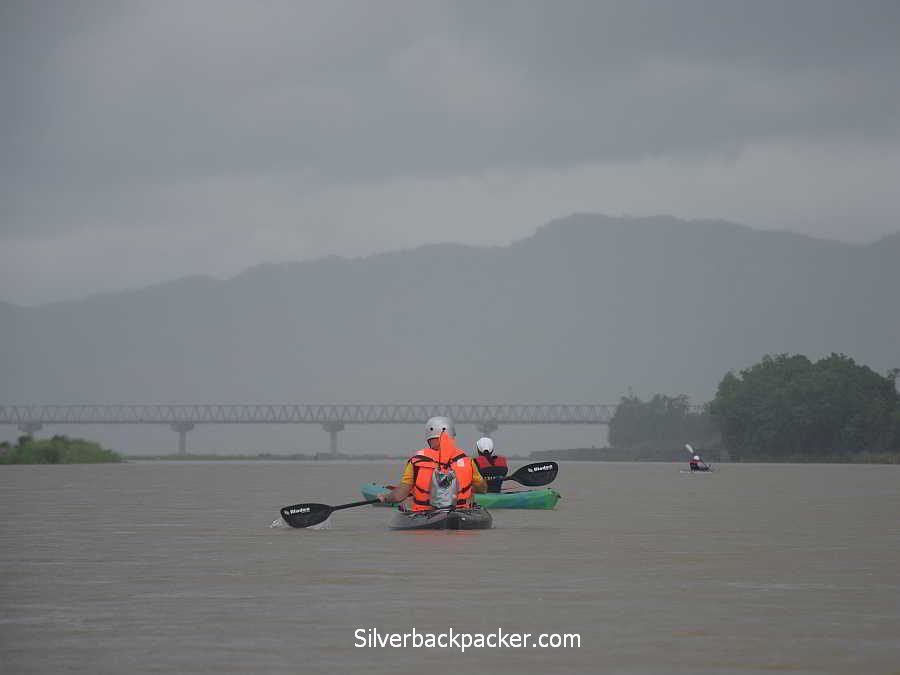 Hull and Stern adventure bag Kayaking Abra River near Calaba, Abra