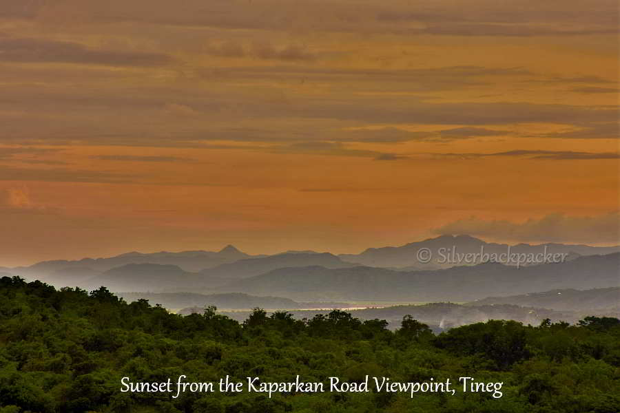 Sunset over the Abrenian Landscape from Kaparkan Road 