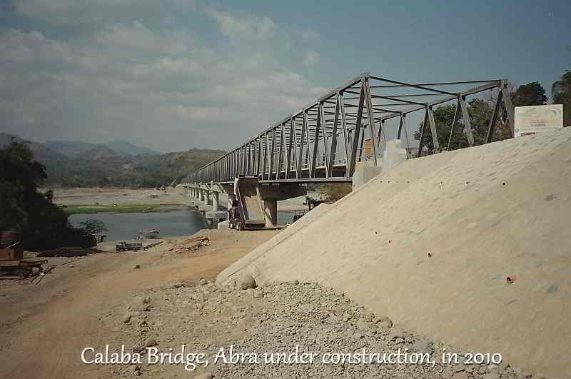 Calaba Bridge, Abra finishing stages of construction in 2010