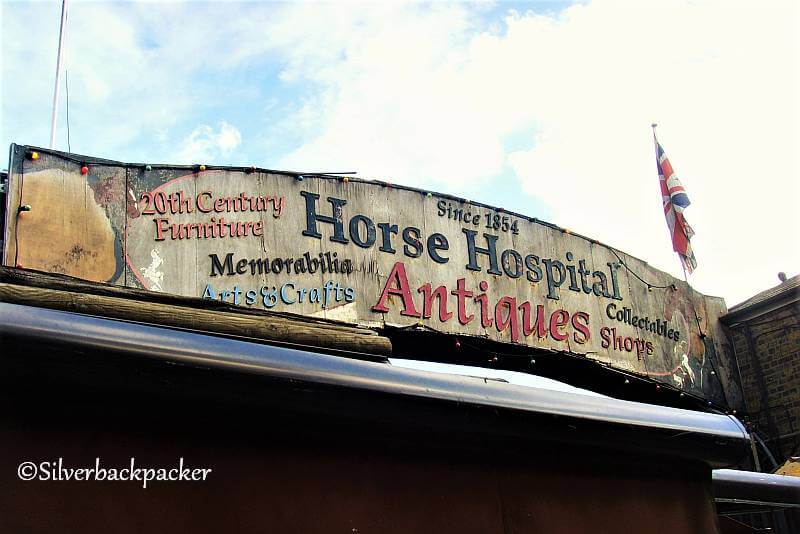August 2011 Horse Hospital Sign Camden Market