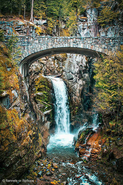 Beautiful Waterfalls Around the World. Christine Falls is located in Mount Rainier National Park, in Washington USA