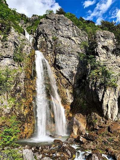 Grunas Waterfall Theth Nationalpark Albania