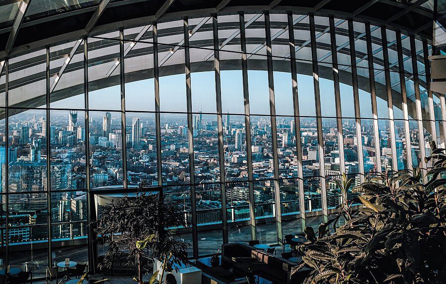 Sky Garden London with views over London