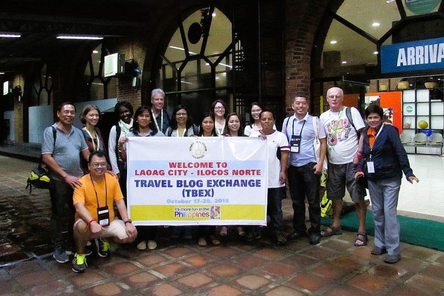 Bloggers trip. arriving at Laoag Airport