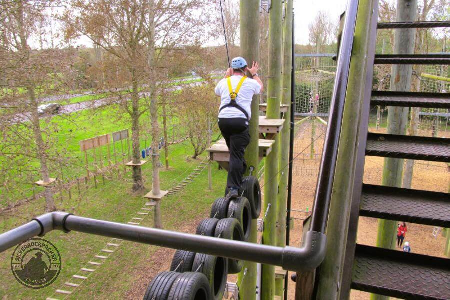 Aerial Extreme MK crossing the tyres