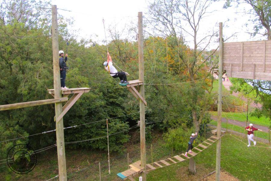 Aerial Extreme Milton Keynes. The tarzan swing