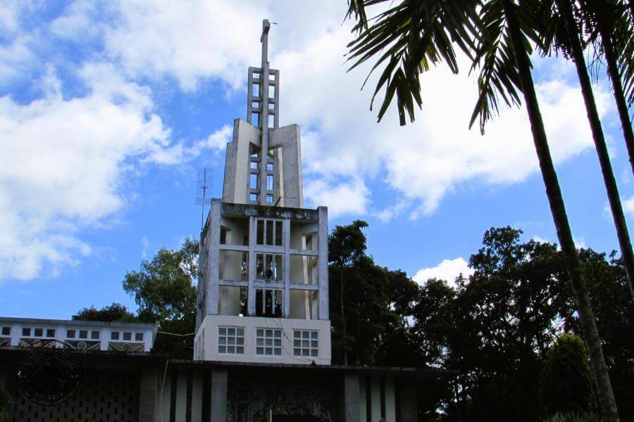 Angry Christ church bell tower