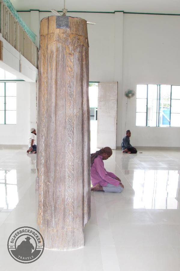 One of the remaining four pillars of the original mosque