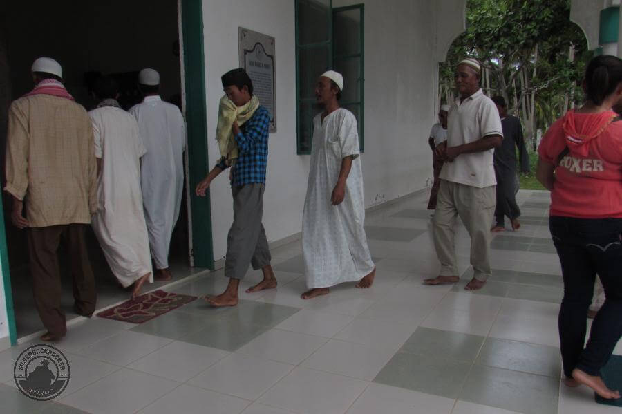 Prayer time at the Sheik Makhdum Mosque on Simunul Island