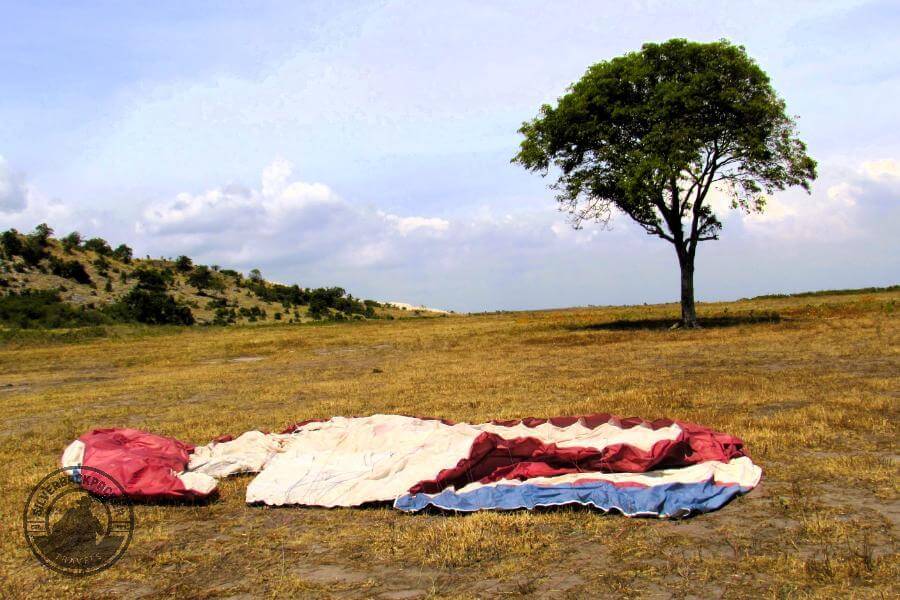 the landing area at SAFI Ranch paragliding