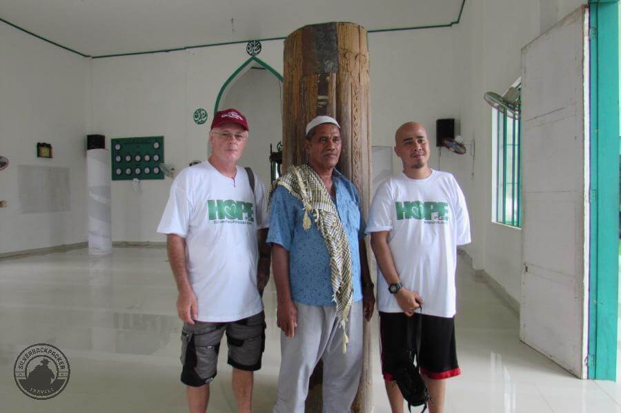 with the caretaker of Sheik Makhdum in Simunul Island