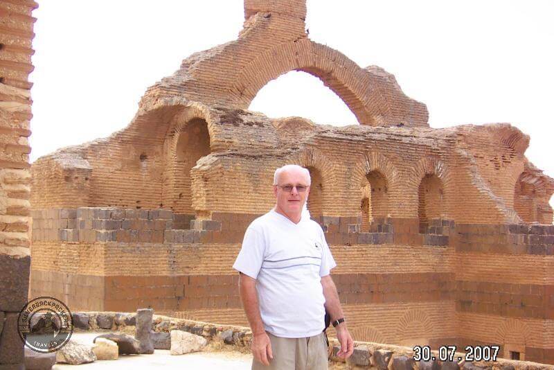 silverbackpacker visiting Qasr Ibn Wardan