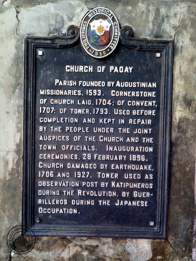 Paoay Church Historical Marker