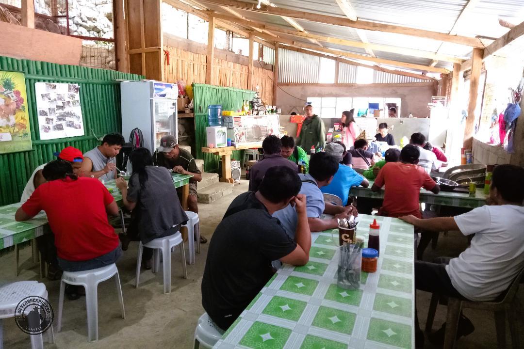 abra miki breakfast on long social tables in a panciteria