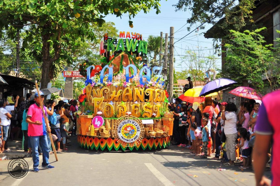 Abrenian Kawayan Festival, Abra Philippines (10) Bamboo float during street parade of Kawayan Festival