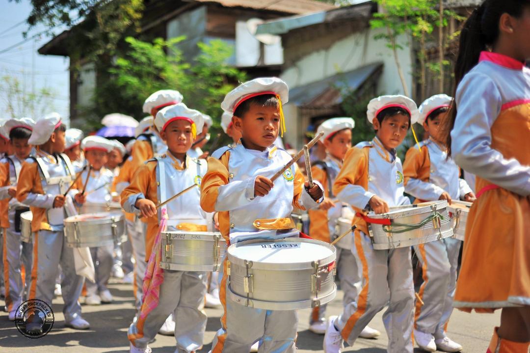 Abrenian Kawayan Festival, Abra Philippines (11) drum and lyre in the street parade kawayan festival