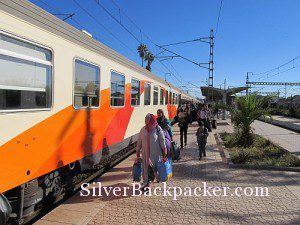 Passengers boarding Marrakesh Express. No pigs,ducks or chickens in sight