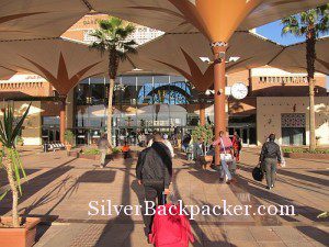 Passengers exit Marrakesh Platform