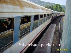 Passing train Syrian Railways